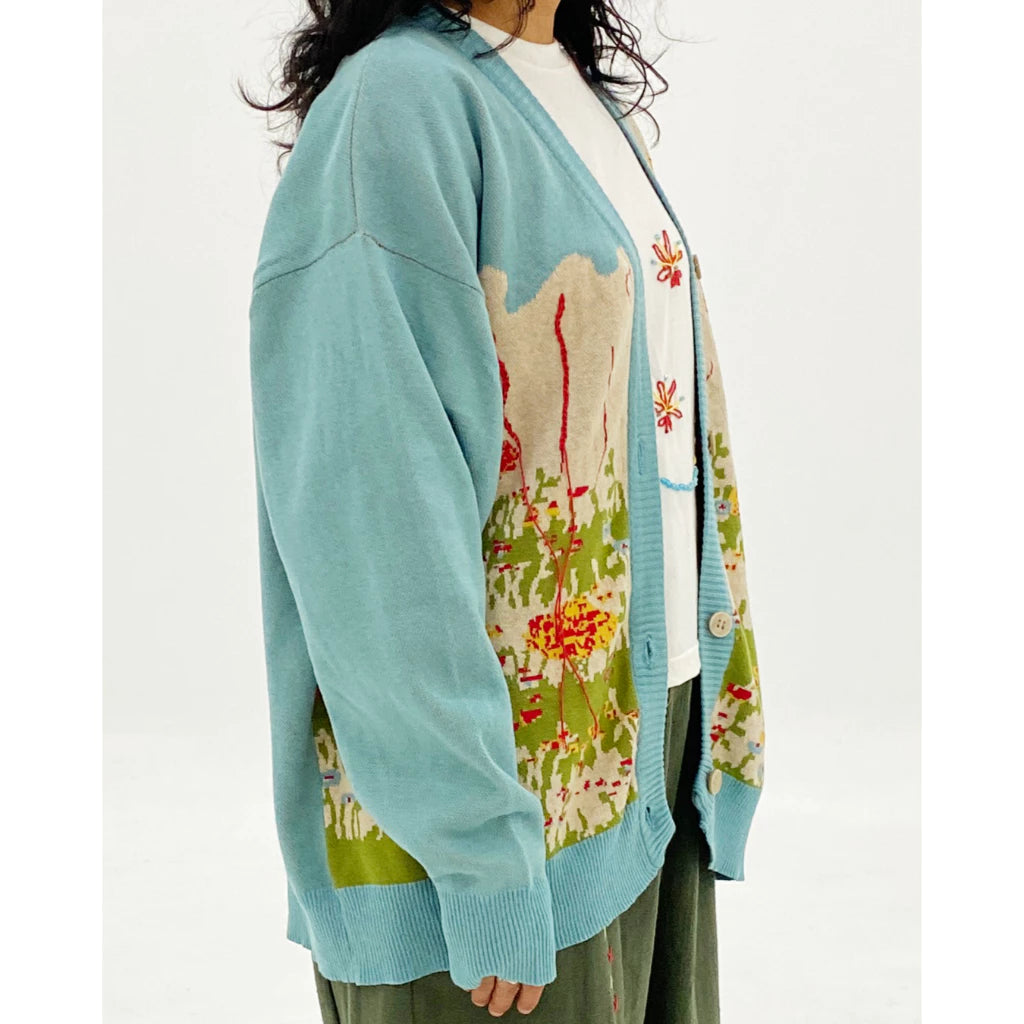 Marigold Cardigan Blue - Earth Major