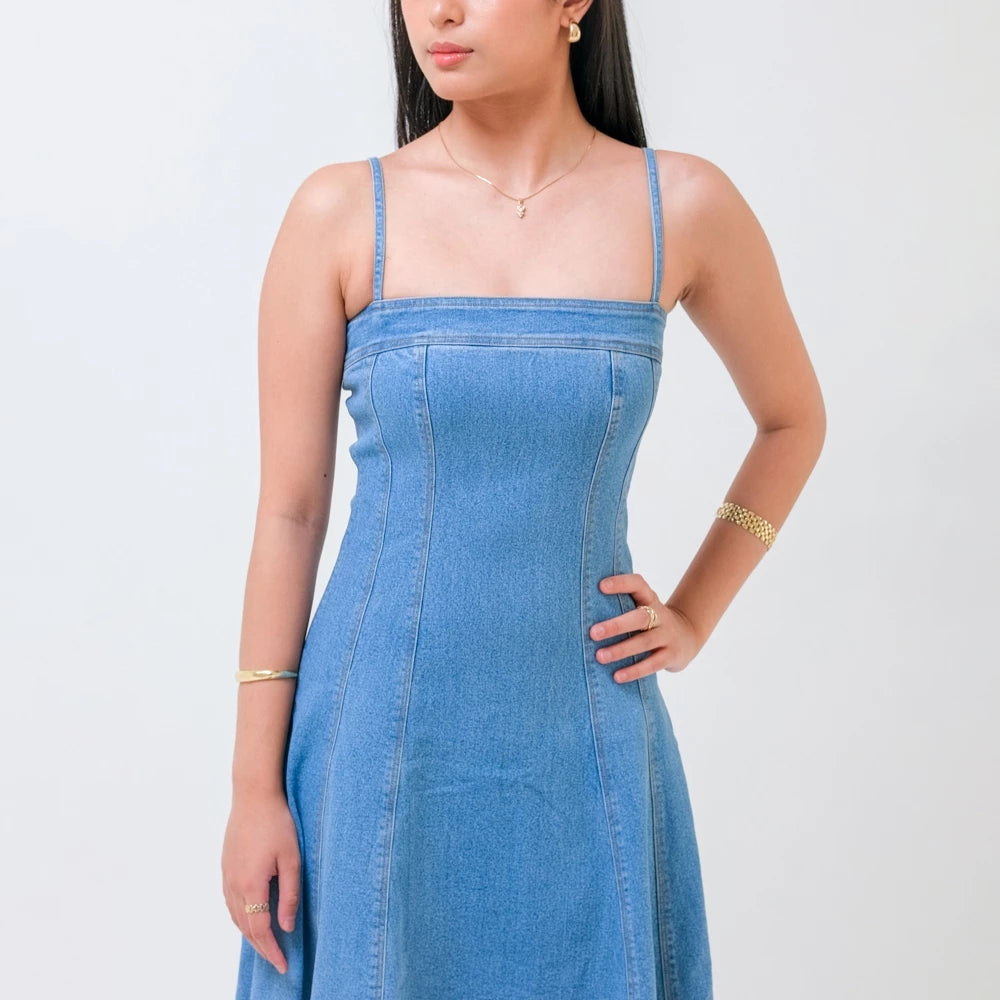 Celine Denim Dress - Ambra La Moda