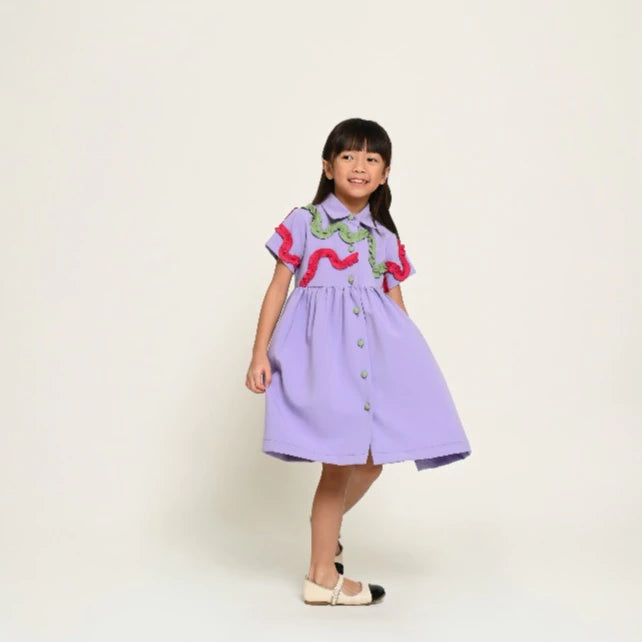 HGL Bambini - Pomelo Dress Purple - Amber Kids