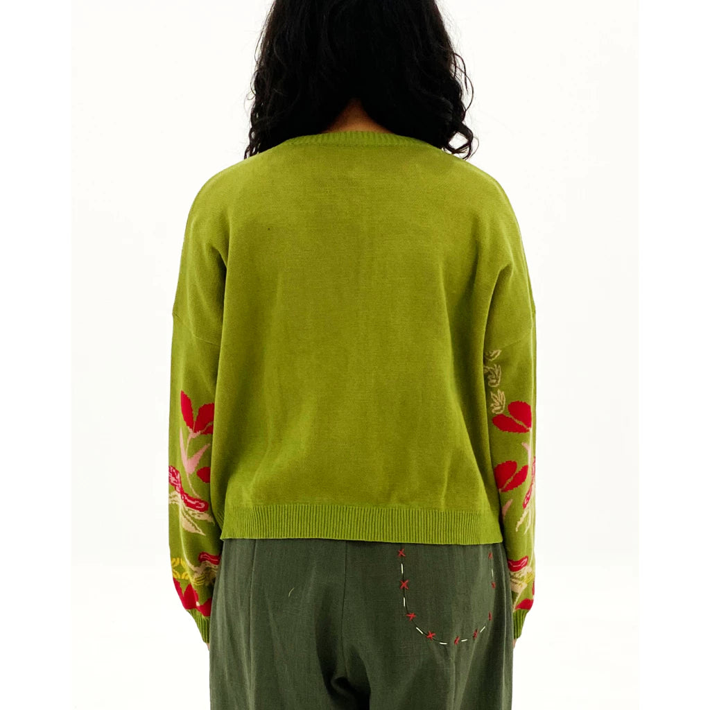 Poppy Cardigan Green - Earth Major