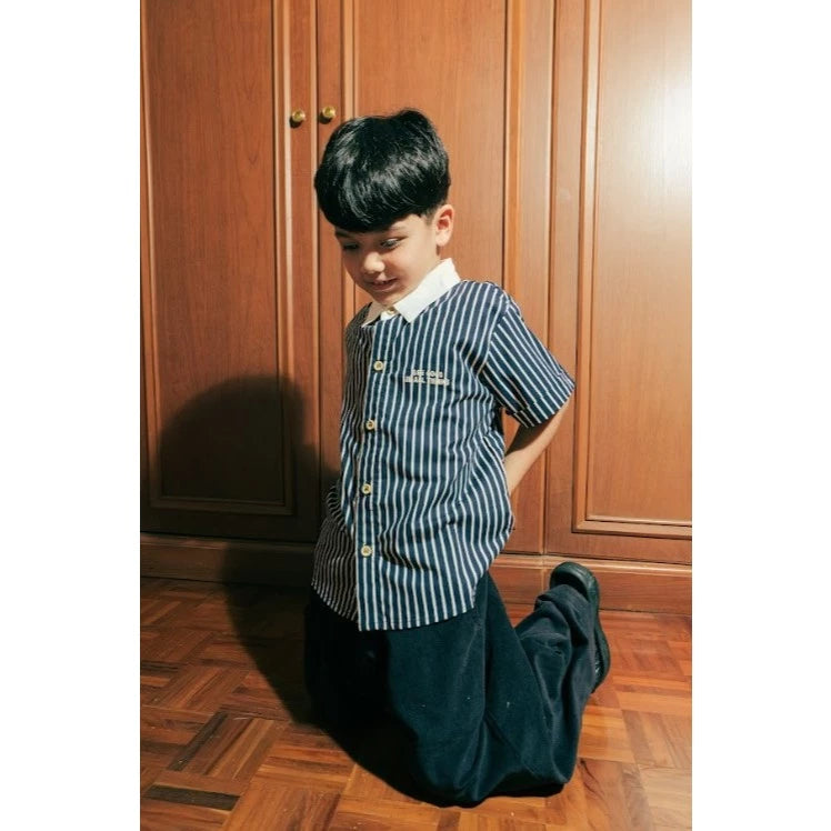 HGL Bambini - Koro Shirt Blue Black - Soleram