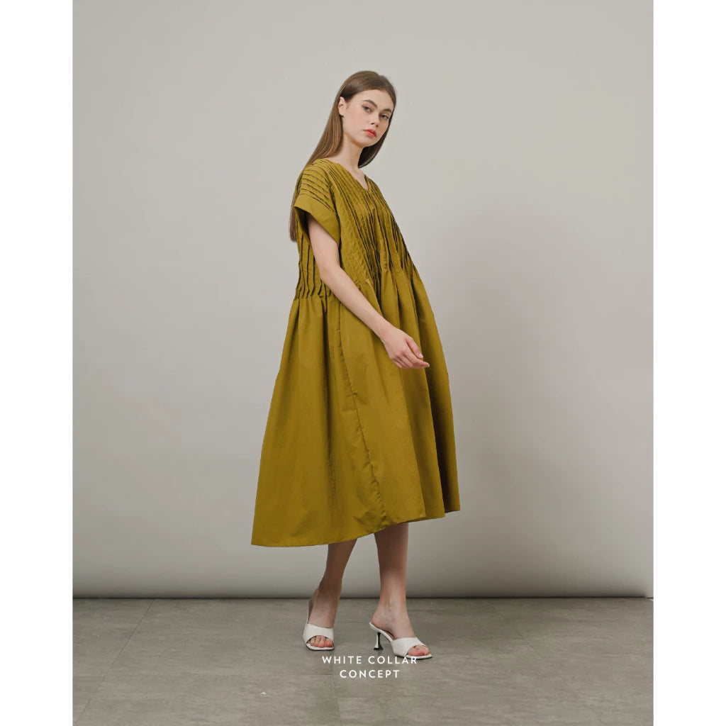 Hazel Dress - White Collar Concept