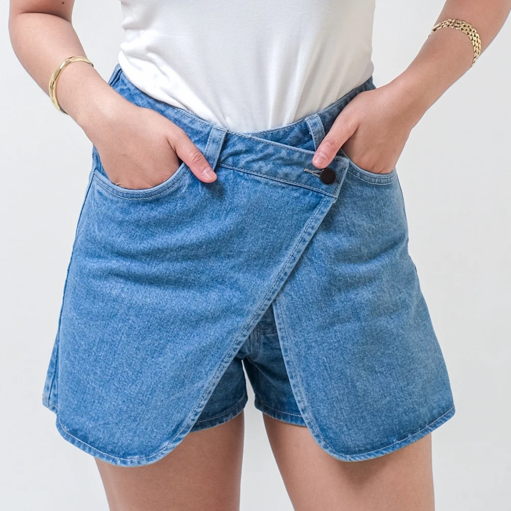 Laurent Denim Skort - Ambra La Moda