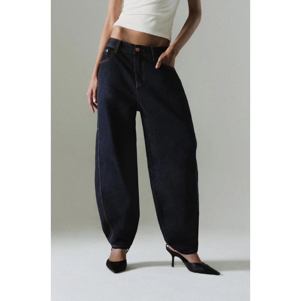 Alma Baggy Jeans Navy - Odiva