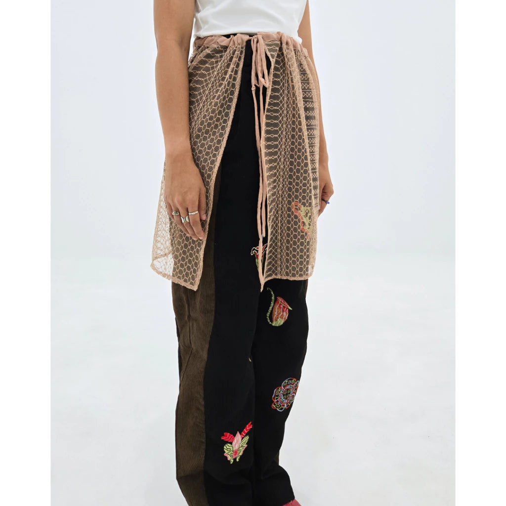 Lily Lace Skirt Brown - Earth Major