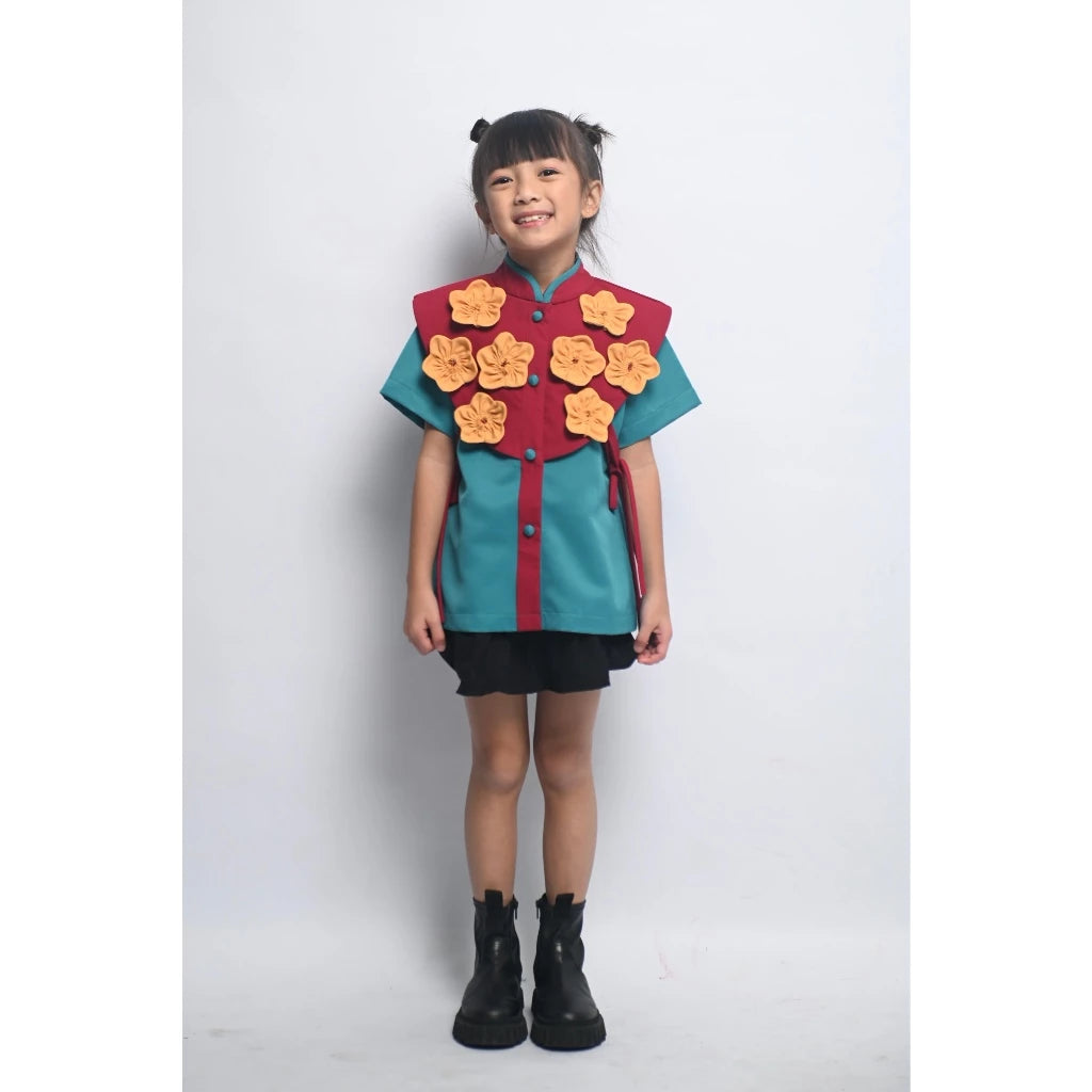 HGL Bambini - Mayleen Top Red Yellow - Amber Kids