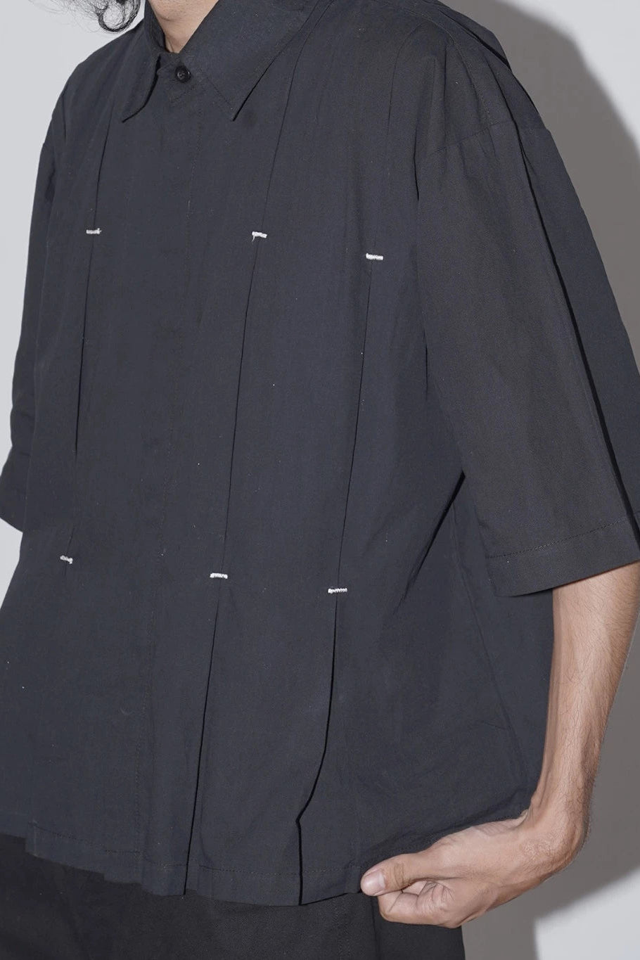 Rowane Pleats Shirt - Nylony