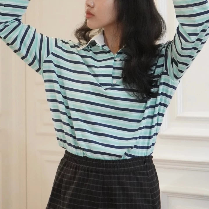 Polo Long Sleeve Mint - Sabtu Minggu