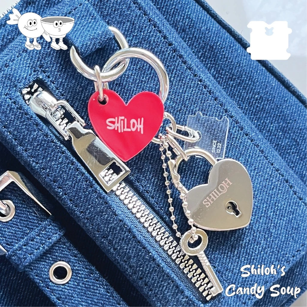 Heart Padlock Charm - Shiloh