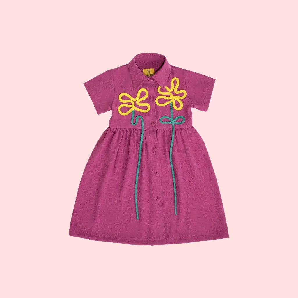 HGL Bambini - Florence Dress Pink - Amber Kids