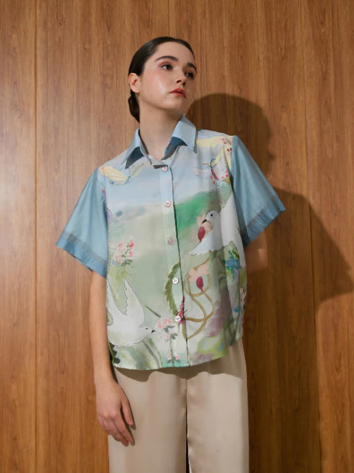 Sparrow Charm Shirt  Short Sleeve - LR Studio