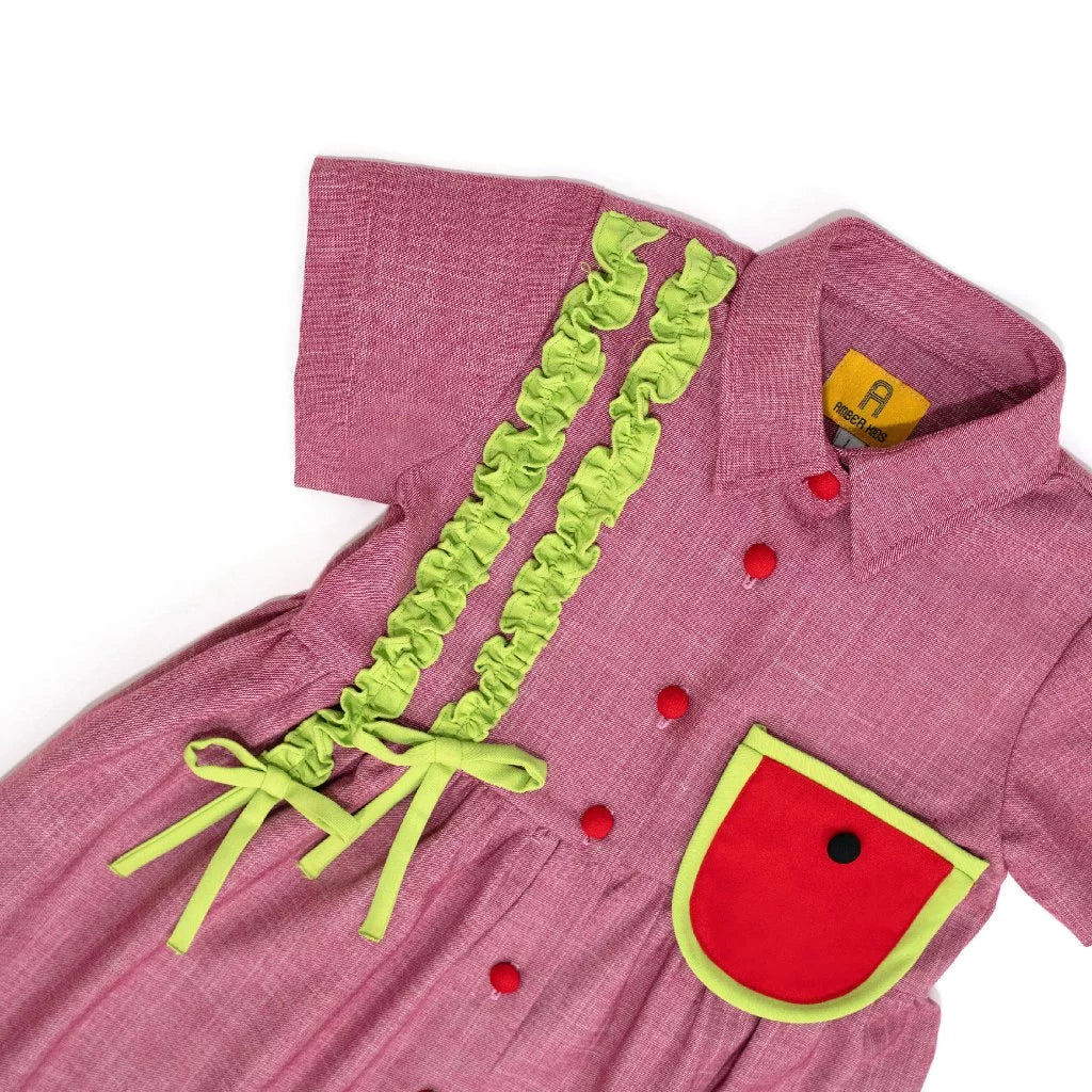 HGL Bambini - Summer Dress Plaid Pink - Amber Kids