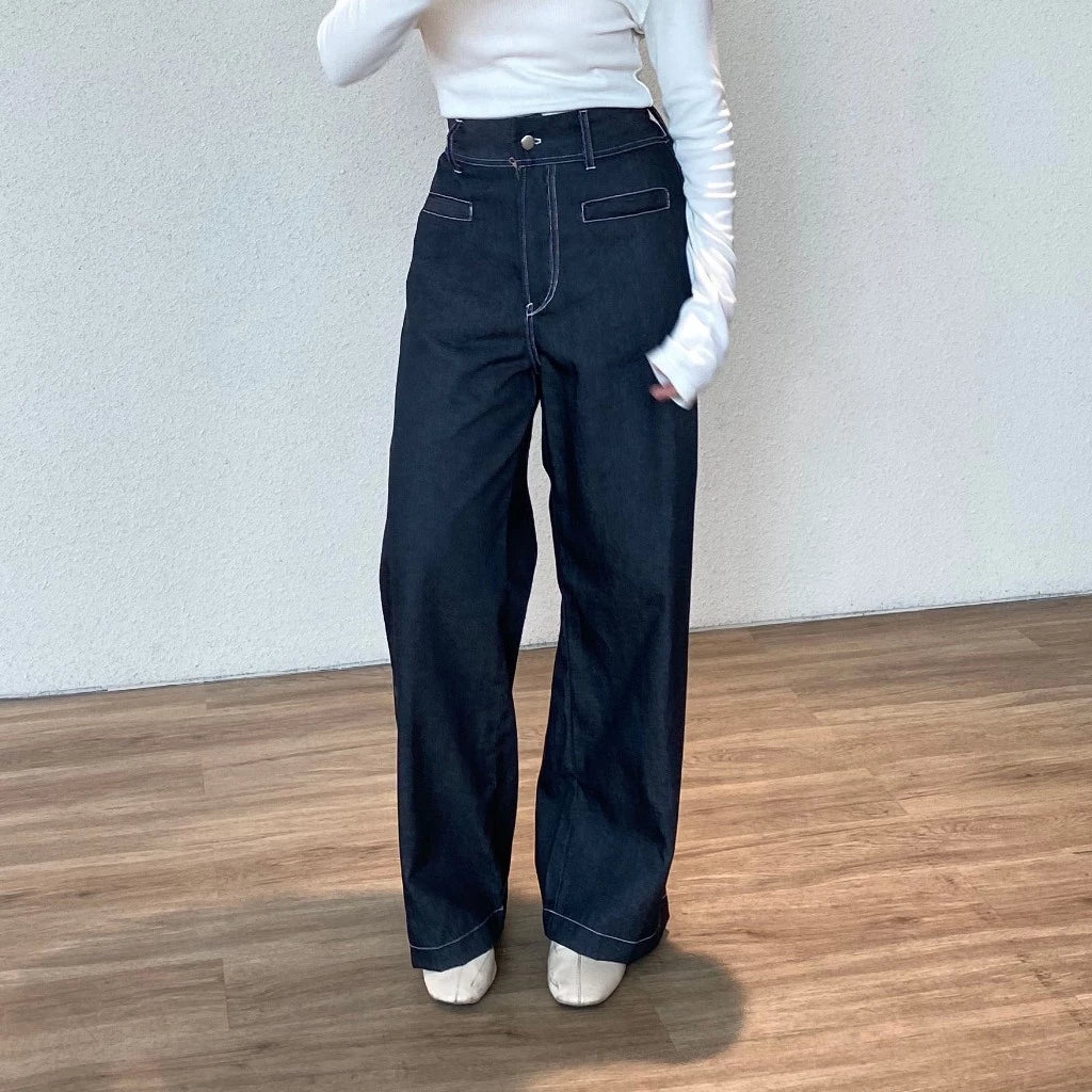 Kyra Pants Denim - Bling It On