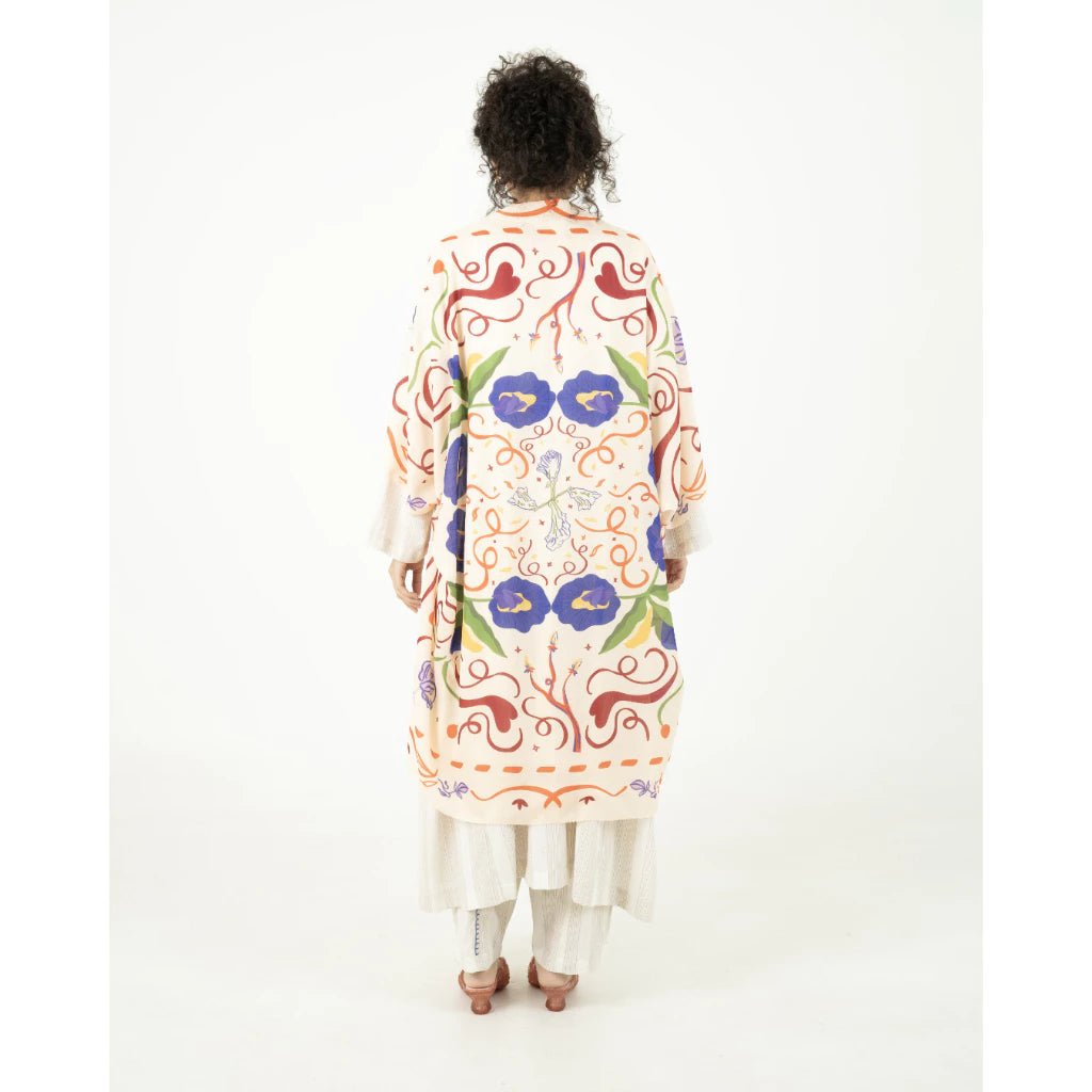 Dahlia Outer Scarf Cream - Earth Major