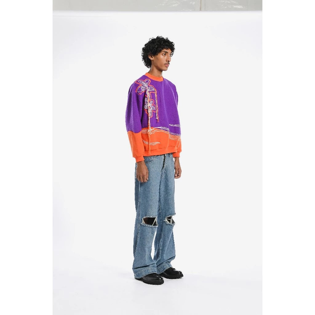 Zinnia Sweater Purple - Bertjorak