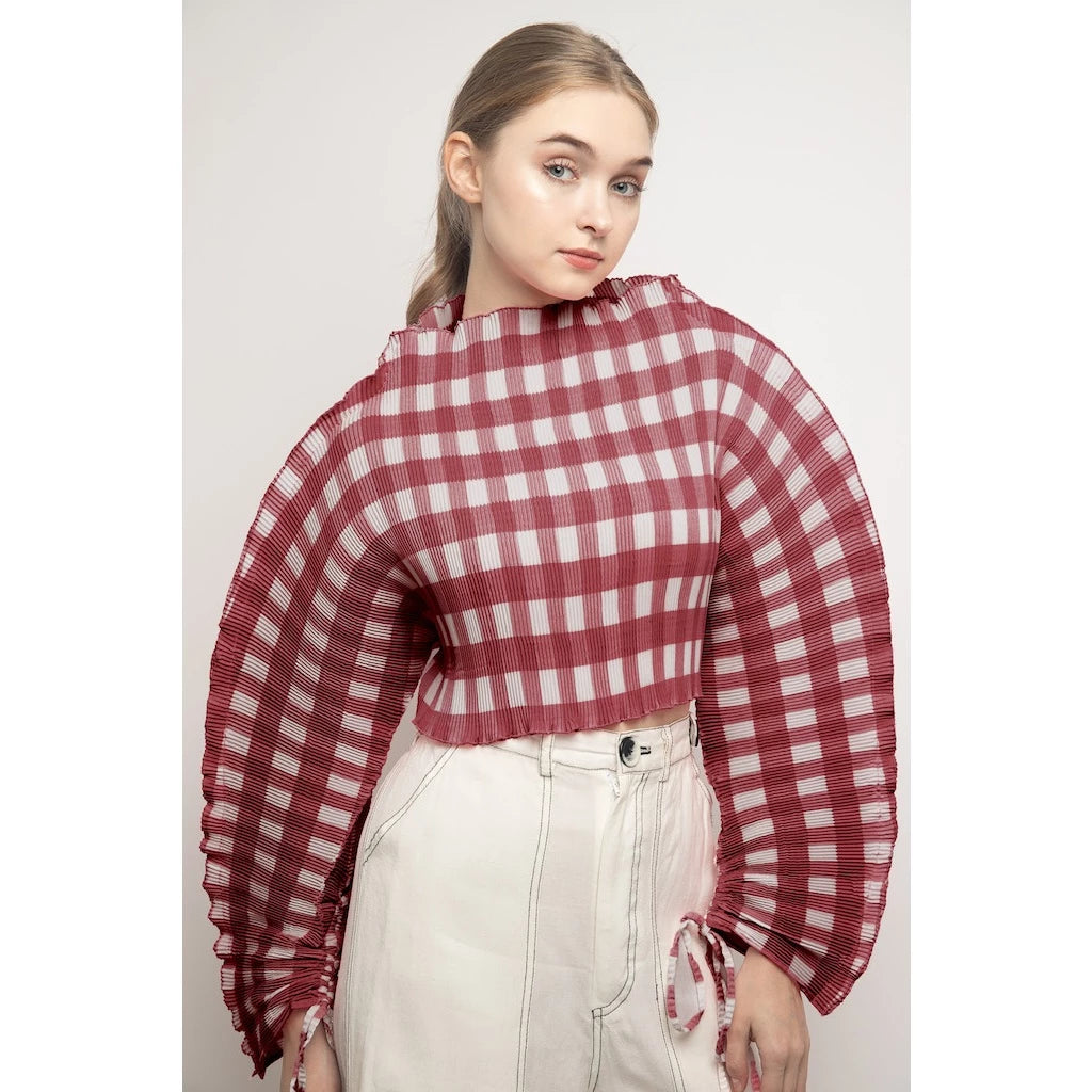 Dion Top Maroon - Alexalexa