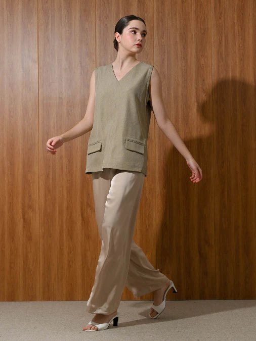 Etoupe Double Side Zipper - LR Studio