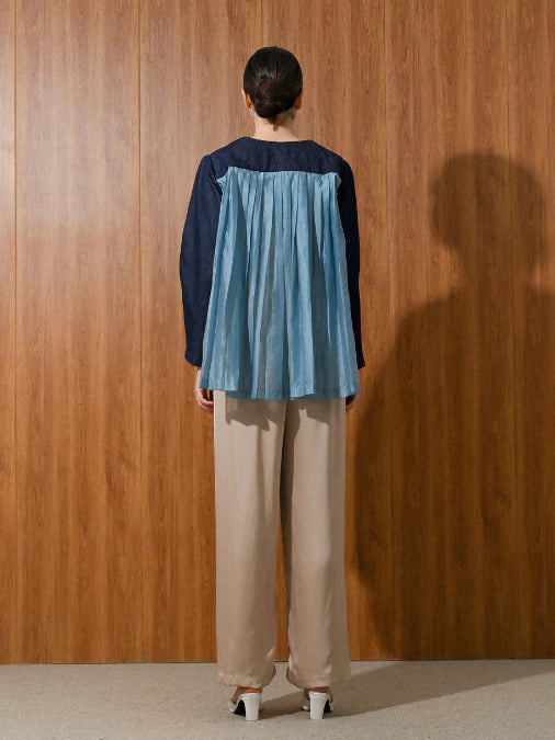 Marinho Sheer Outer Blue Denim - LR Studio