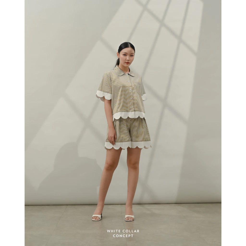Octa Short Cinnamon - White Collar Concept