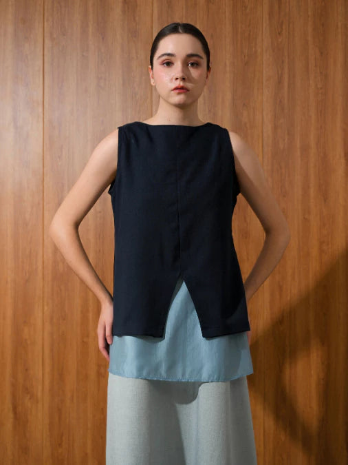 Sheer Ocean Tank Blue - LR Studio