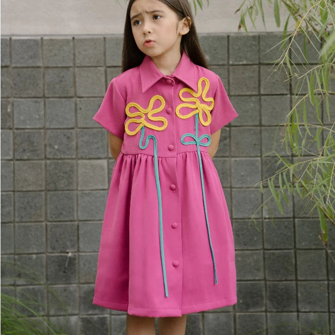 HGL Bambini - Florence Dress Pink - Amber Kids