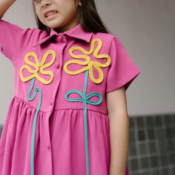 HGL Bambini - Florence Dress Pink - Amber Kids