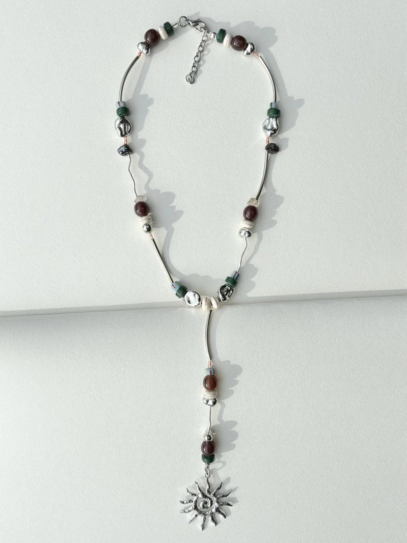 Anahata Necklace Green - Hoogy