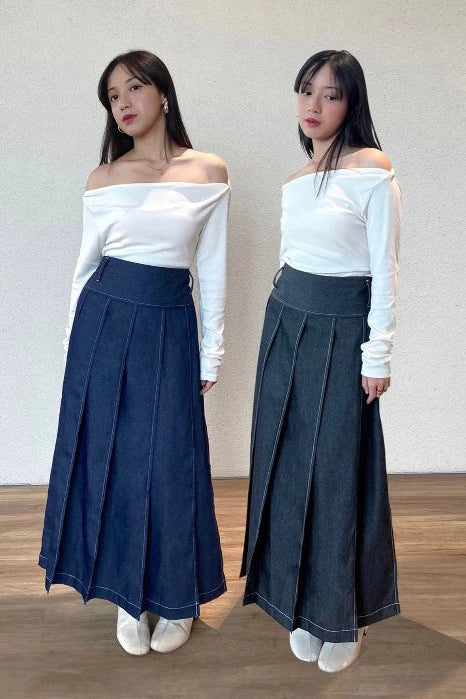 Fiora Denim Skirt - Bling It On