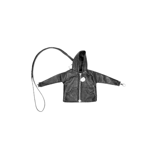 Mini Moto Lanyard Studs Black - Peau