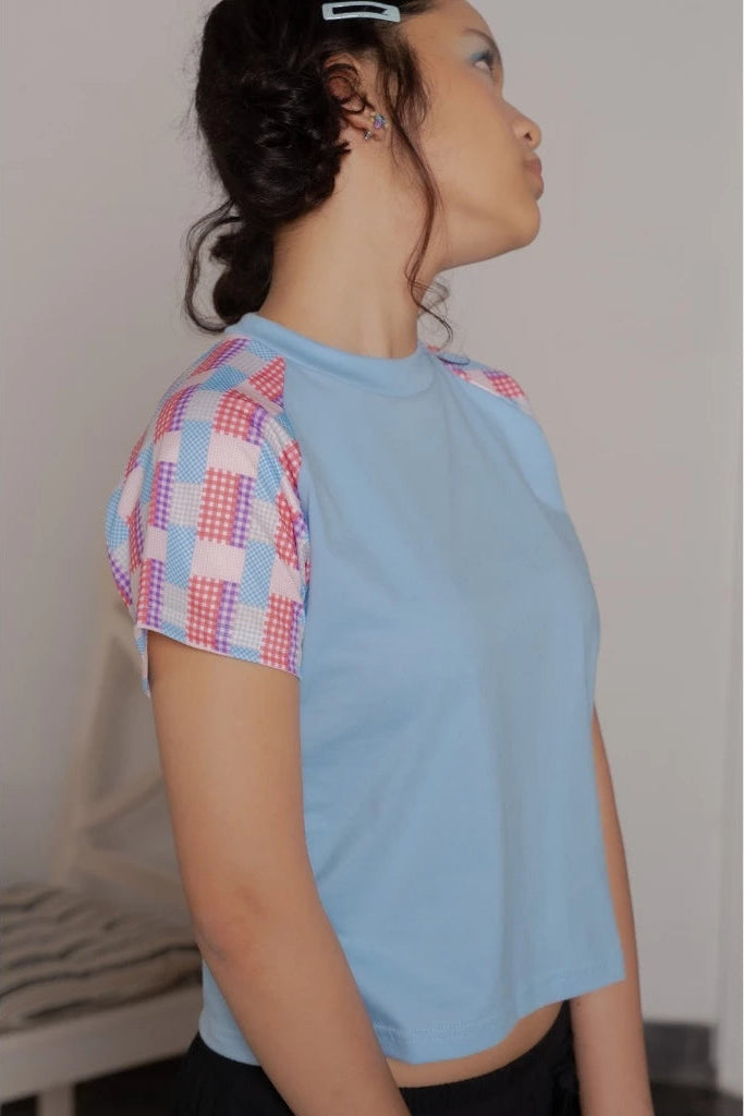 Poppy Picnic Tee - Blue - Hintuturo