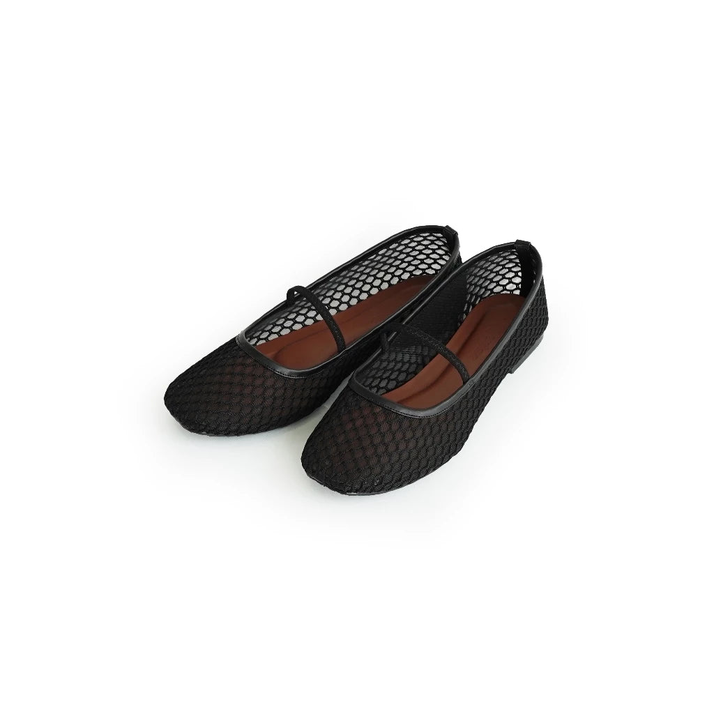 Chiffon Flats - Tangerine Marche