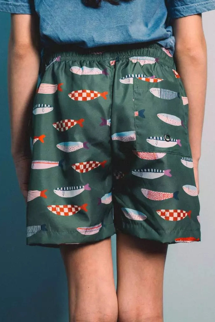 Shore Dine Short In Matcha - Playtime Wonder