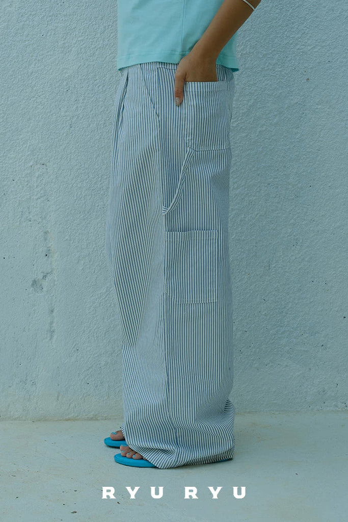 Teenage Carpenter Pants In White - Ryuryu