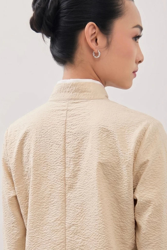 Lune Longsleeved Top Butter Yellow - Isoos Studios
