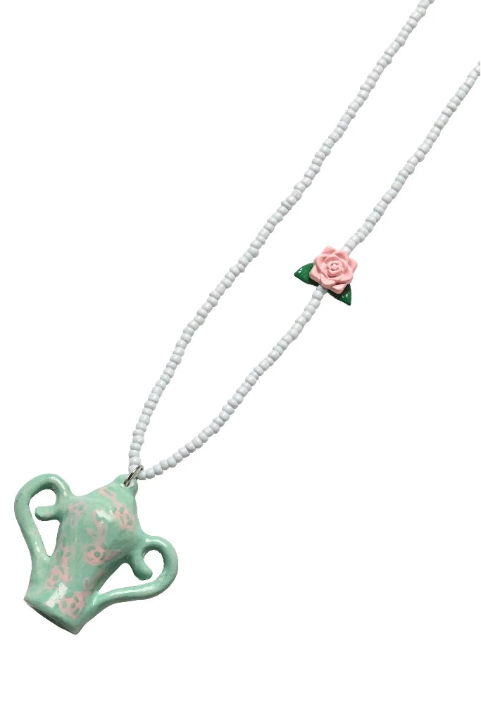 Tiny Vase Necklace - Green - Hintuturo