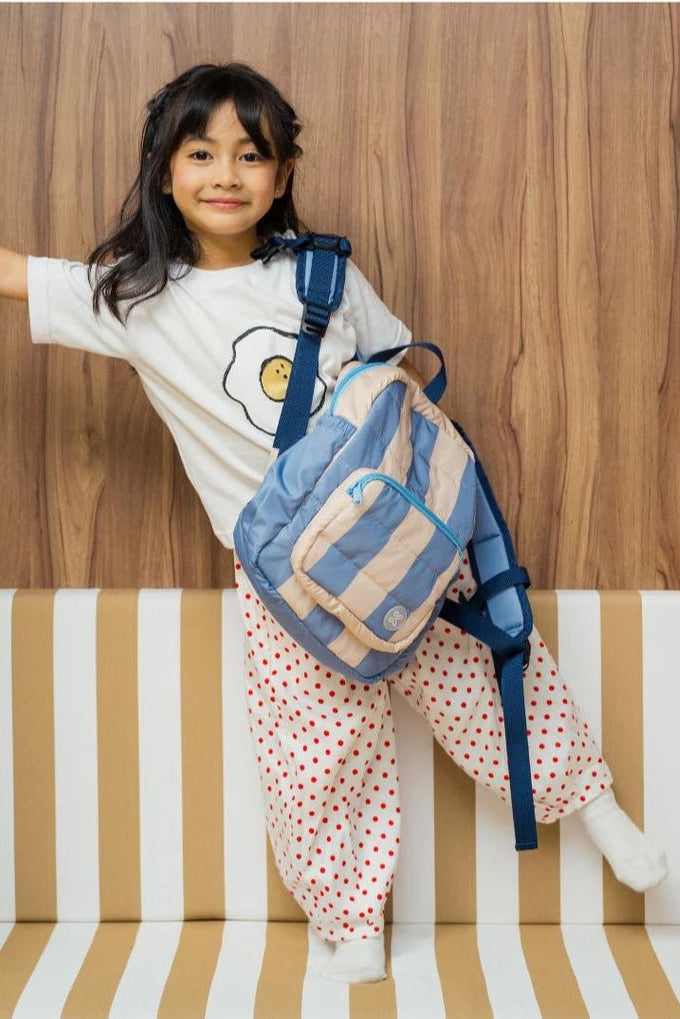 HGL Bambini - Hallstatt Backpack Mist Stripes - Krem