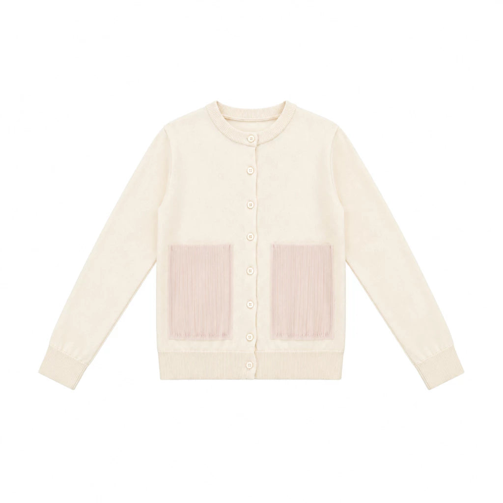 Lily Round Neck Cardigan - Hunting Fields
