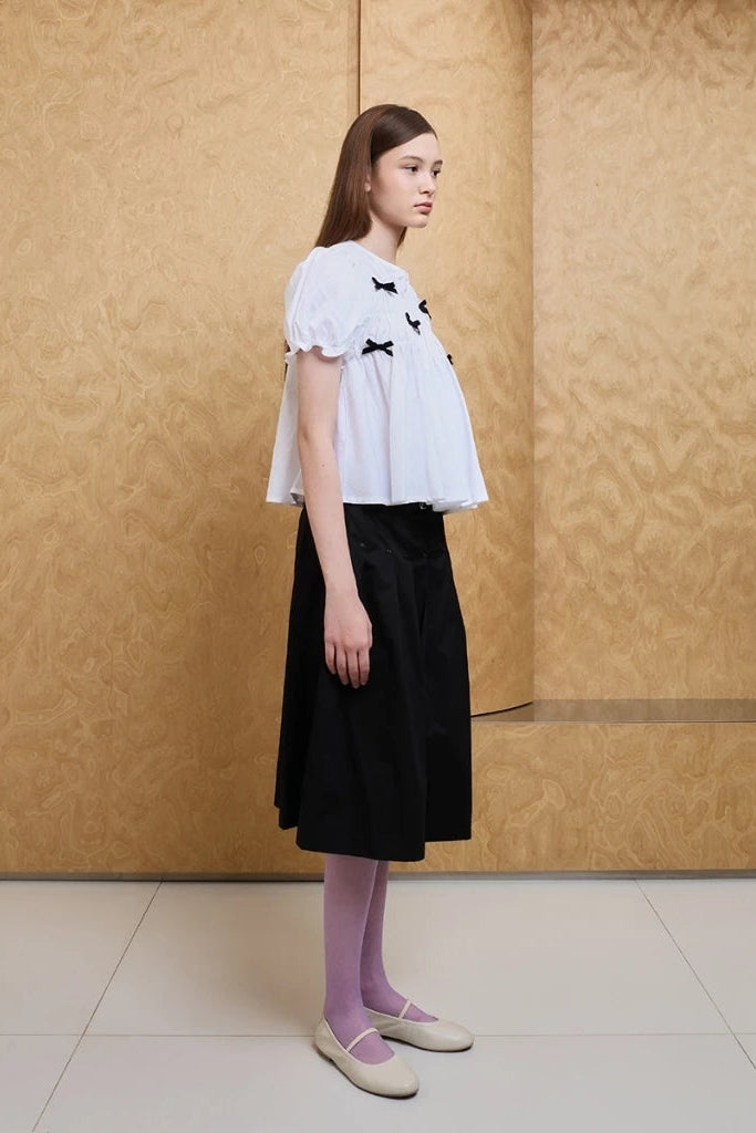 Ribbon Smock Top - Argyle & Oxford