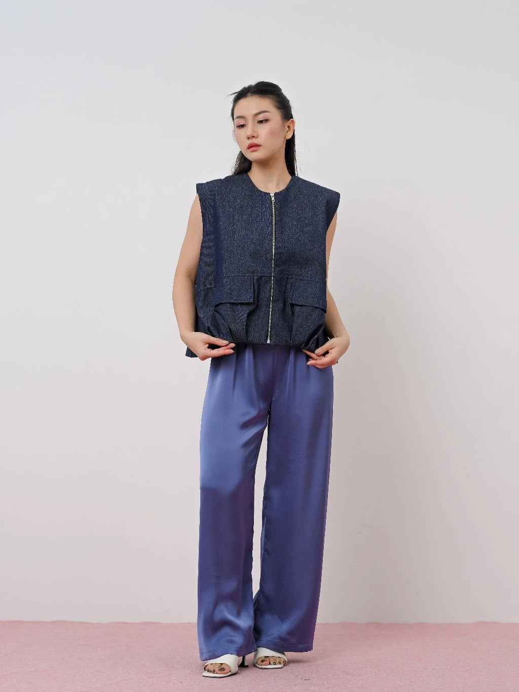 Silk Pants Blue - LR Studio