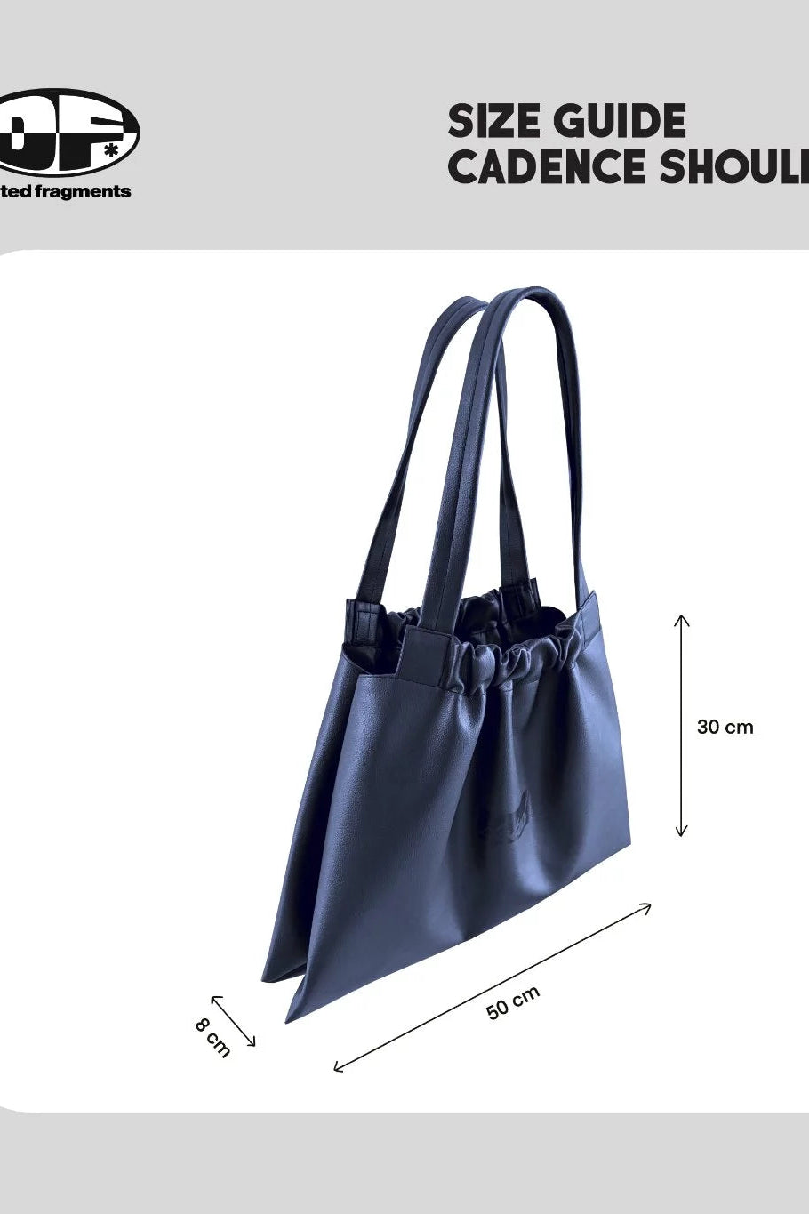 Cadence Medium Powder Bag - Doted Fragments