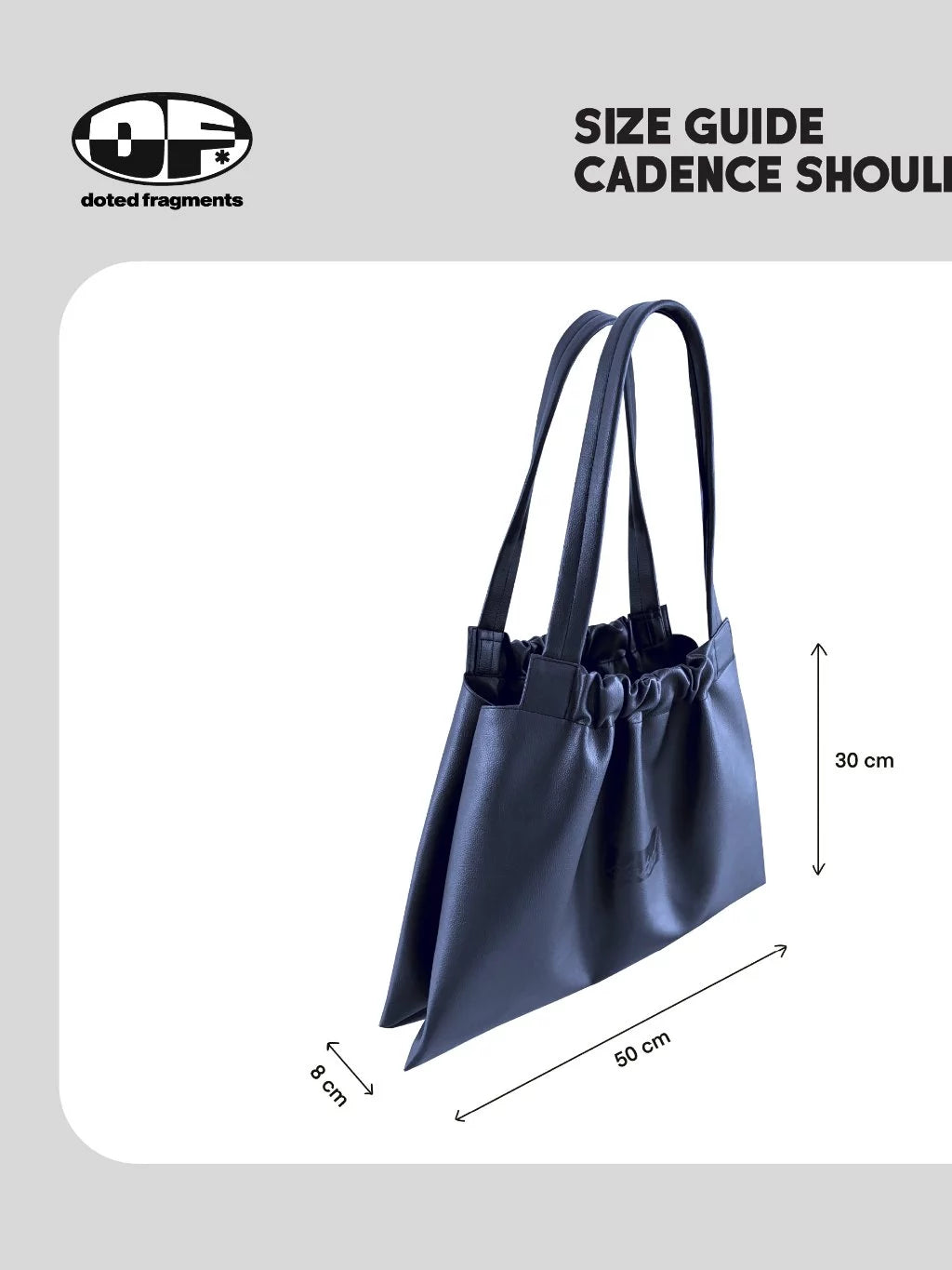 Cadence Medium Black - Doted Fragments