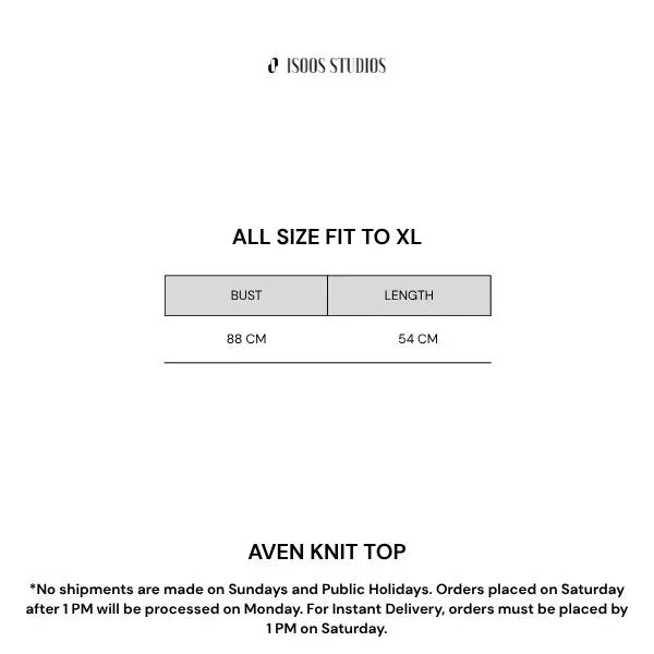 Aven Knit Top Grey -Isoos Studios