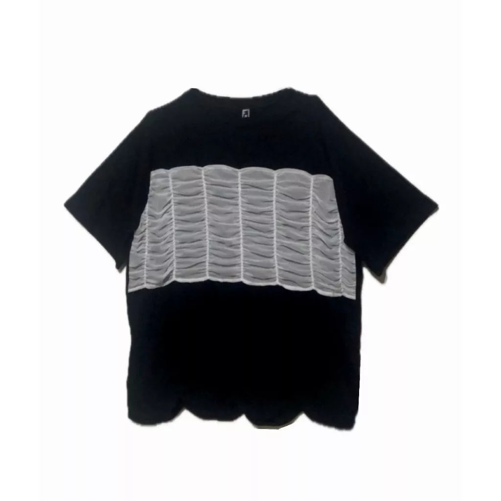 Black Scallop Tee -  Mannequin Plastic