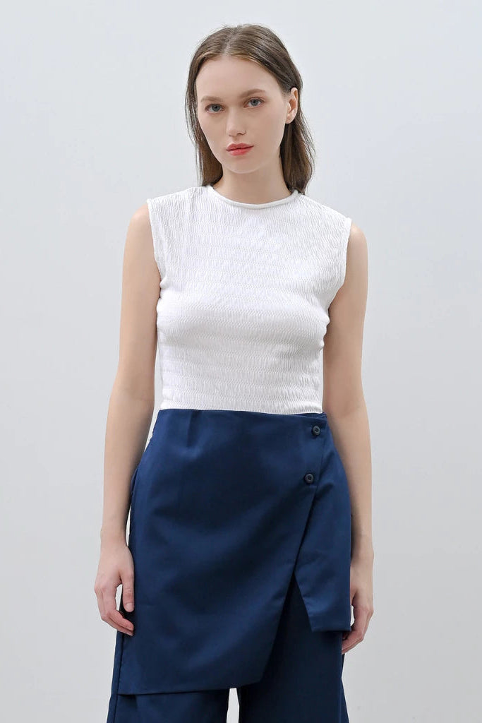 Liya Top White - Alexalexa