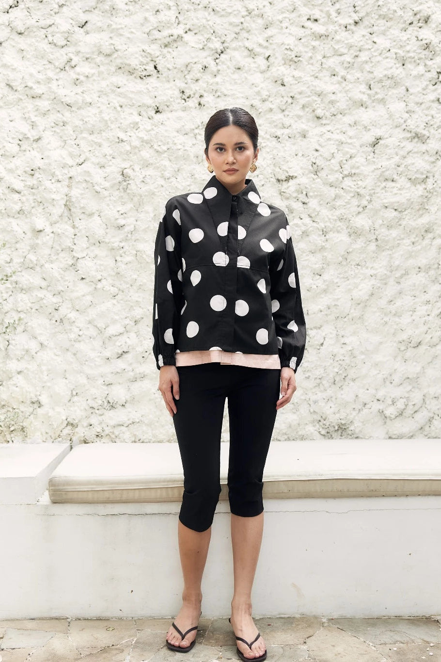 Margot Shirt Polkadot Black - Mine