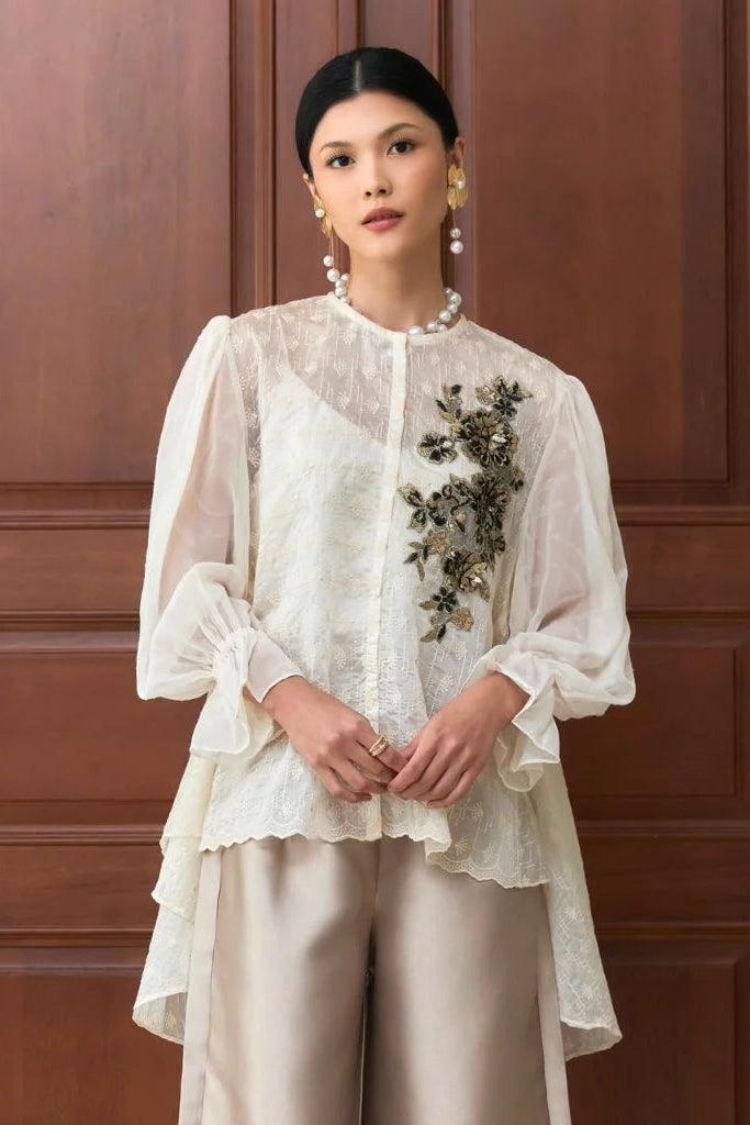 Almira Embroidery Outer Ivory - Mine
