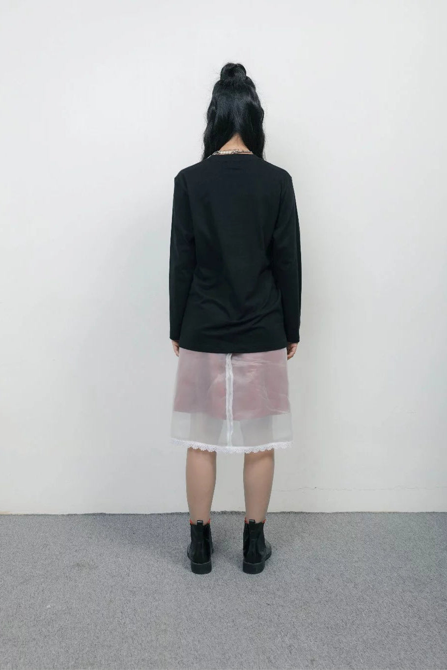 Studded Longsleeve T- Shirt Black - Wad Studio