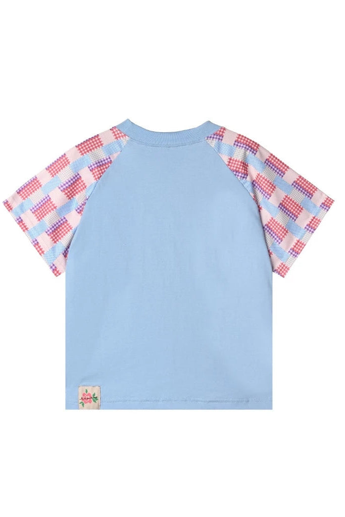 Poppy Picnic Tee - Blue - Hintuturo