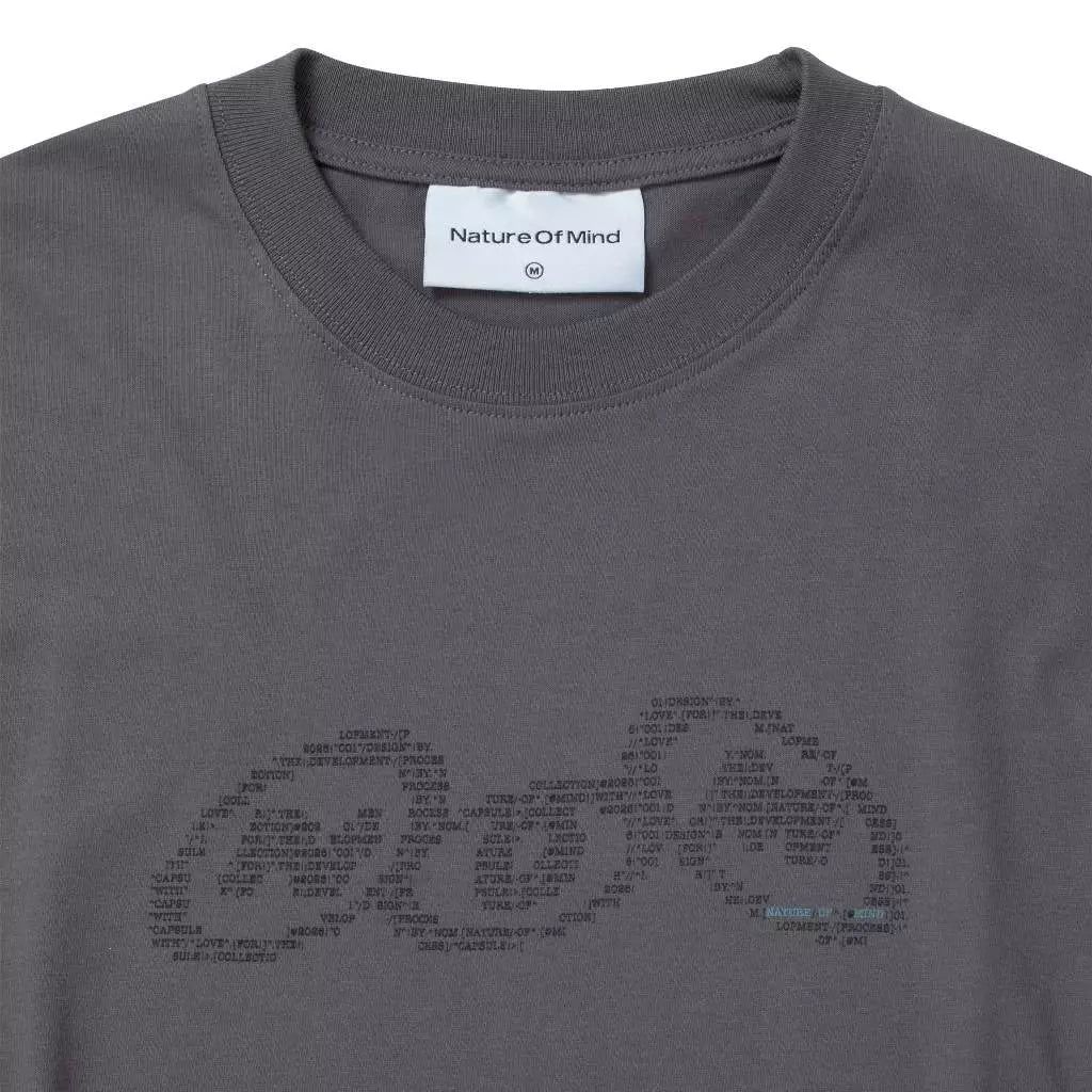 Nom Ascii L/S Tee Grey - Nature Of Mind