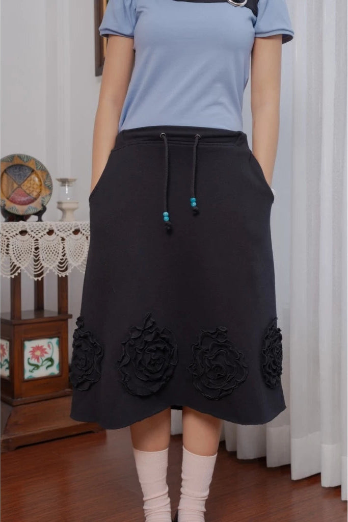 Mori Sweatskirt Black - Hintuturo